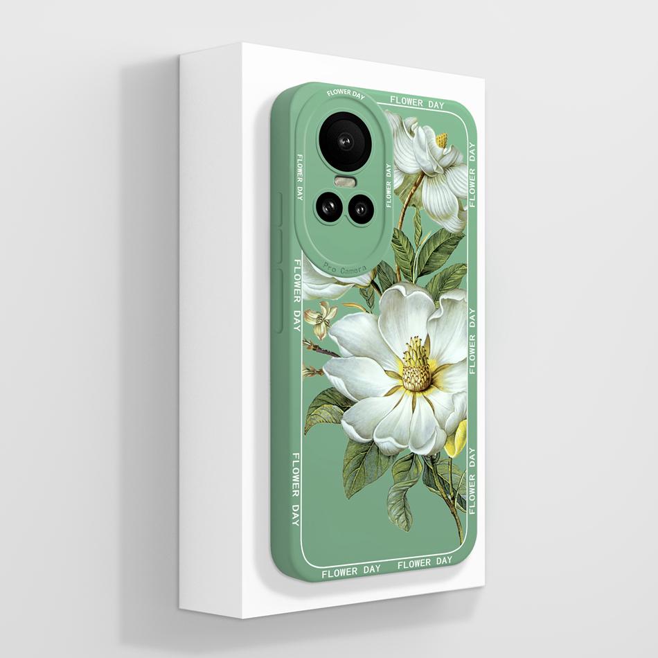 For Oppo Reno 10 Pro 5G Case Cute Panda Fundas Camera Protection Liquid Silicone Back Cover For Oppo Reno10 Pro Coque Carcasa