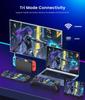200mm Extendable Tablet Controller for Switch and with RGB Macro Handheld Grip Controller Gyro Rapid and 1000mAh Battery 2, Switch, OLED, iOS,