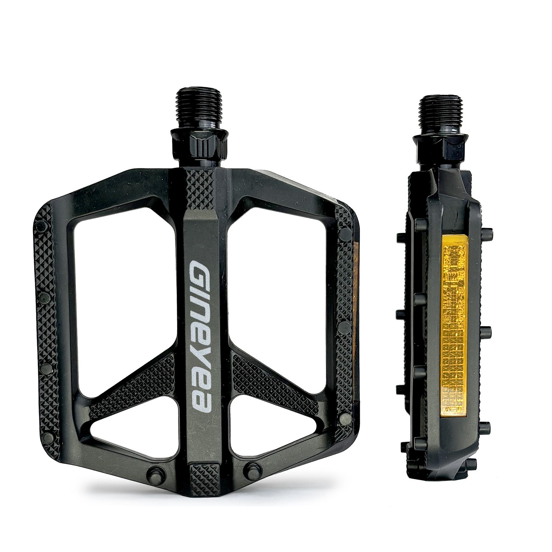 Bike Pedal - Universal Fit Bicycle Pedals 2DU bearing Compatible, Non-Slip & Durable Lightweight, Fits Most Adult Bikes Bicycles чёрный