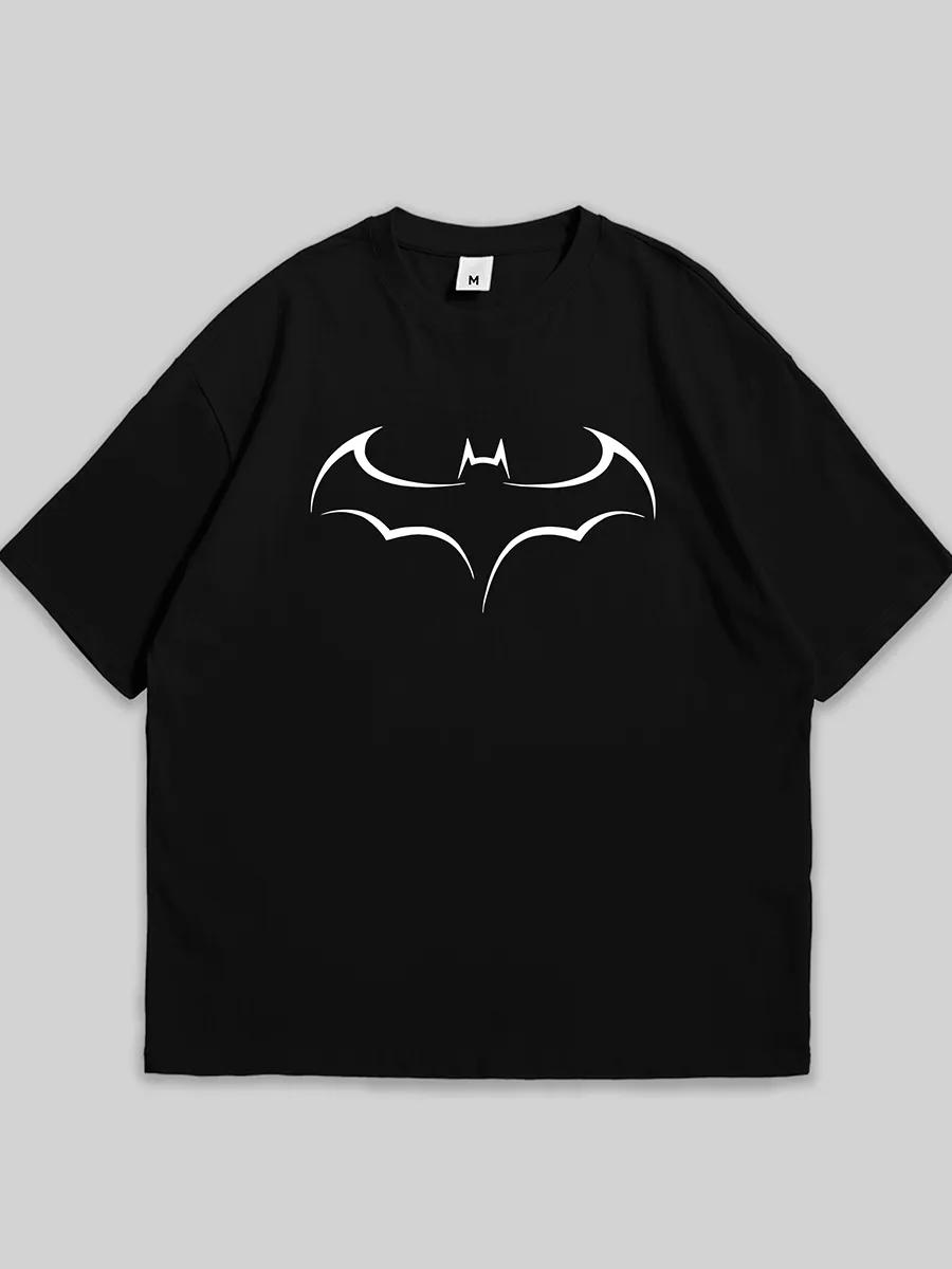 Cotton oversized T-shirt with lion print XL