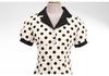 Polka Dot French Retro Hepburn Style Shirt Collar Dress