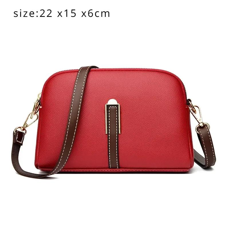 Genuine Leather Bag Luxury Women's Handbags Bag for Woman 2026 Female Clutch Phe Bags Shoulder Bag Crossbody Messenger Pack