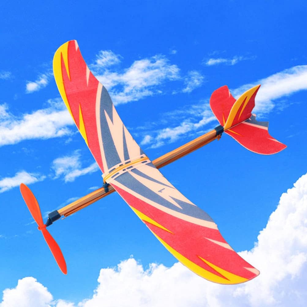 5/10 Pezzi Aeroplano Modello a Elastico Aliante Aerei Aereo Bombardiere Favore per Festa di Compleanno Giocattoli da Interno Esterno per Bambini
