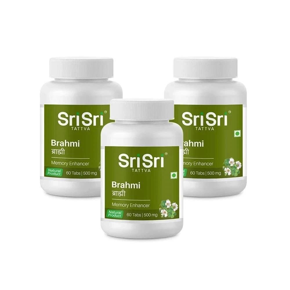 

Sri Sri Tattva Brahmi Tablet 500mg 60 Tablets Each Pack Of 3