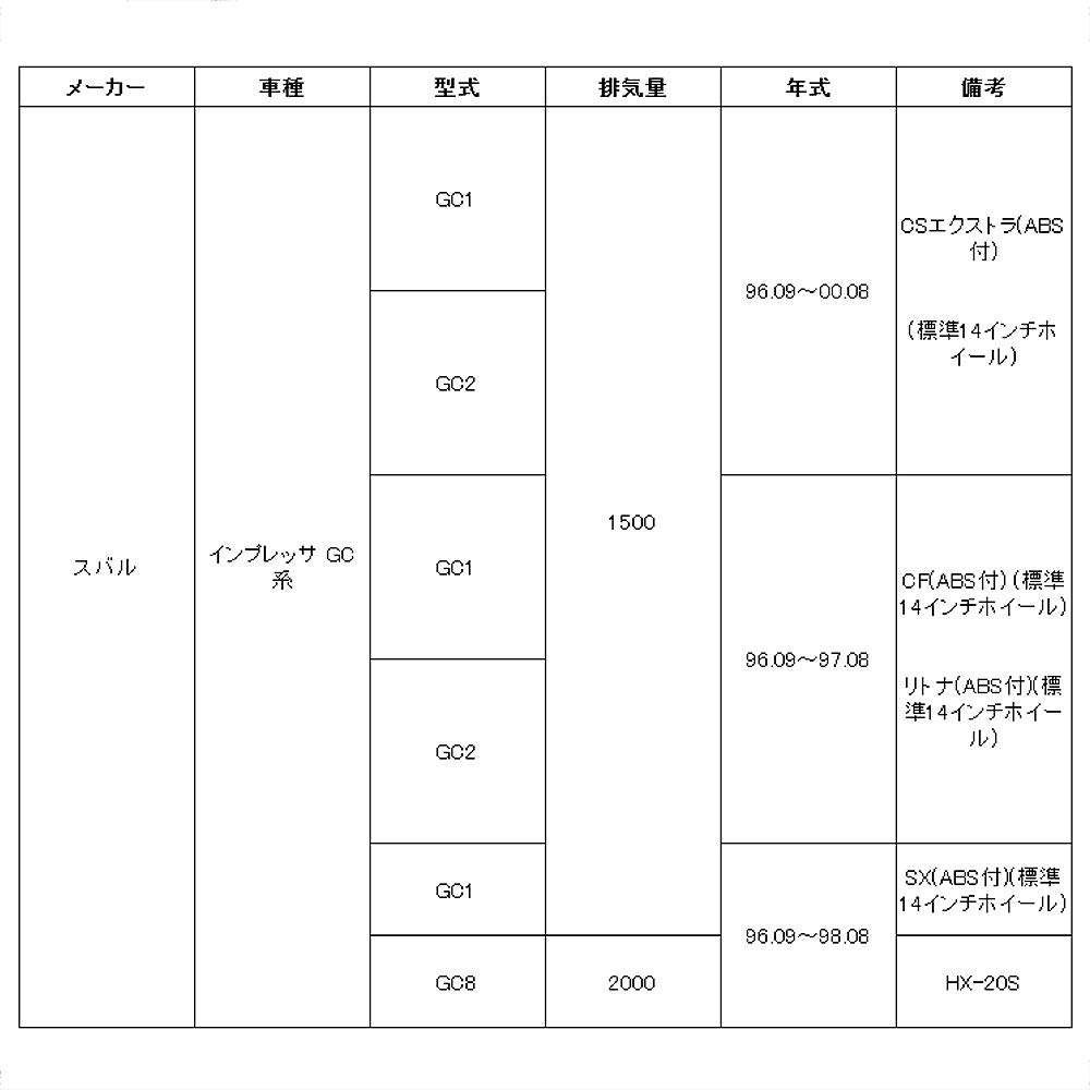 HITACHI TOKICO STOPAL front brake pads for Subaru Impreza (GC, GF, GG series) and Legacy (BD, BG, BH series) XF538