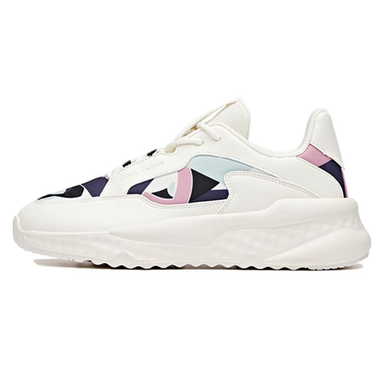 Anta Unruly Series Synthetic Leather Cushioning Slip Resistant Abrasion Resistant Breathable Low top Casual Shoes 122038842-4
