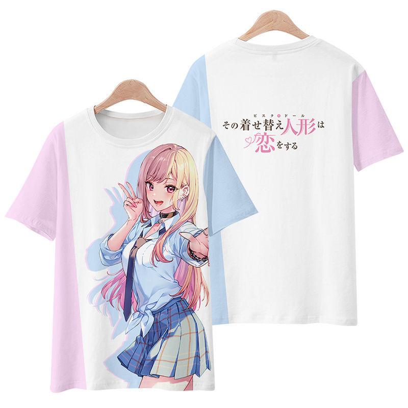 

Аниме Манга My Dress Up Darling футболки с 3D принтом для мужчин и женщин повседневная футболка уличная одежда больших размеров в стиле Харадзюку детские топы футболки одежда M