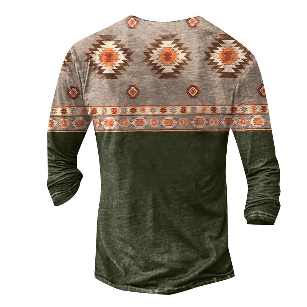 Men's Long Sleeve Graphic And Embroidered Fashion T-Shirt  Spring And  Long Sleeve Printed Pullover Sweatshirt