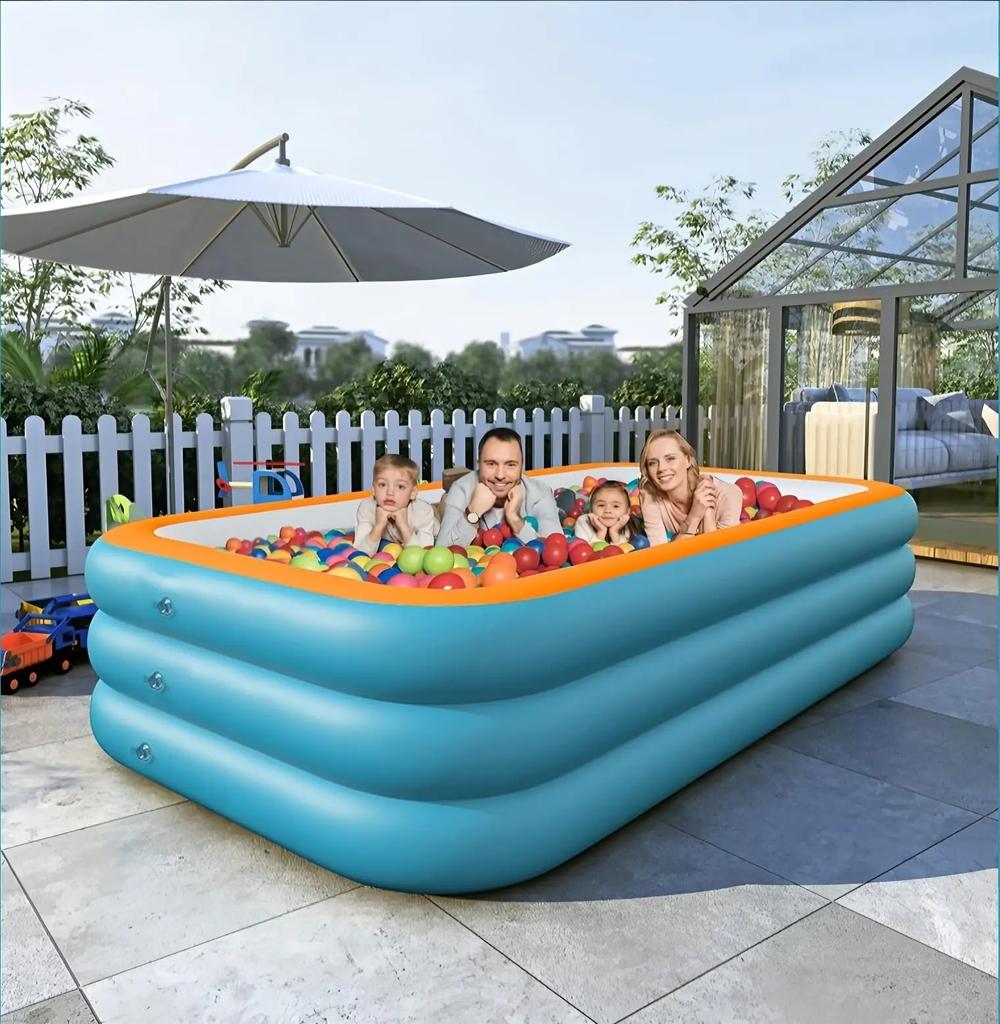 Inflatable Swimming Pool Outdoor PVC Bathtub Garden Thickening Swimming Pool for Adults Kids Summer Water Party Backyard Garden
