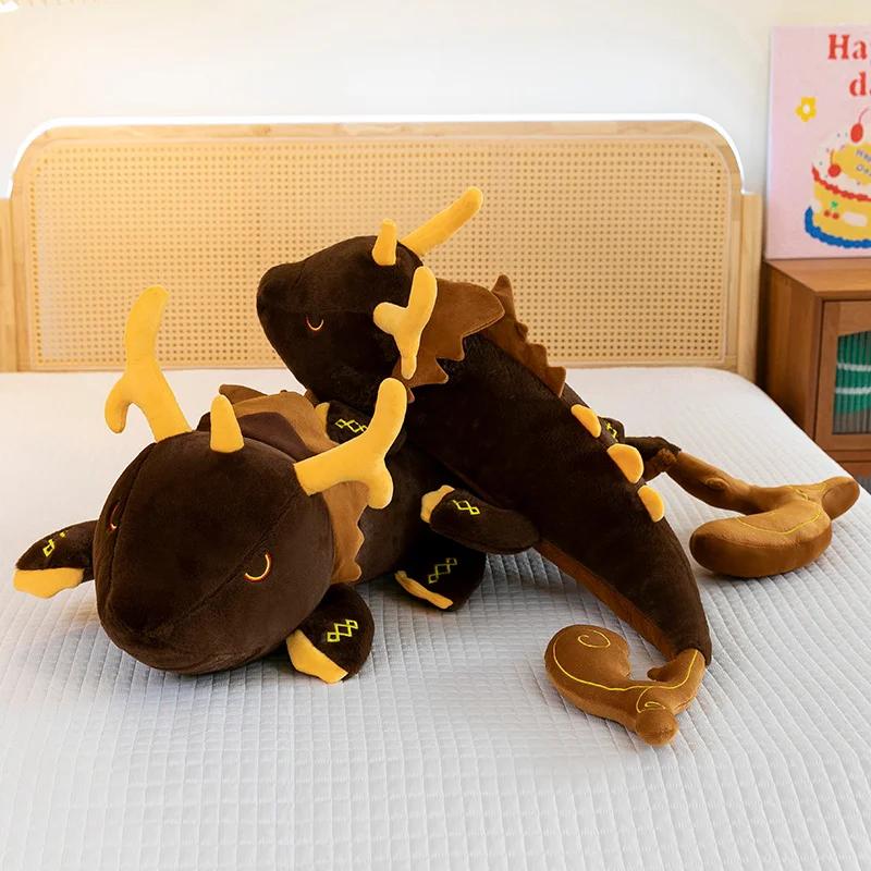 Impact Peluş Oyuncak Oyun Zhong Li Morax Ejderha Oyuncak Yumuşak Doldurulmuş Peluş Bebek Yastık Ev Dekorasyonu Çocuklar Noel Hediyesi