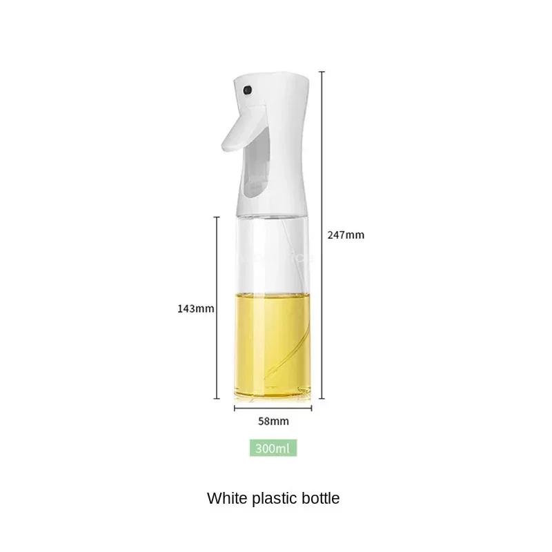 1PCS Black Transparent Kitchen Oil Bottle Cooking Oil Spray Olive Oil Bottle Fitness Barbecue Spray Oil Dispenser Household