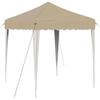 Pop Up Party Tent 195 X 195 X 245 Cm Cream Oxford Fabric