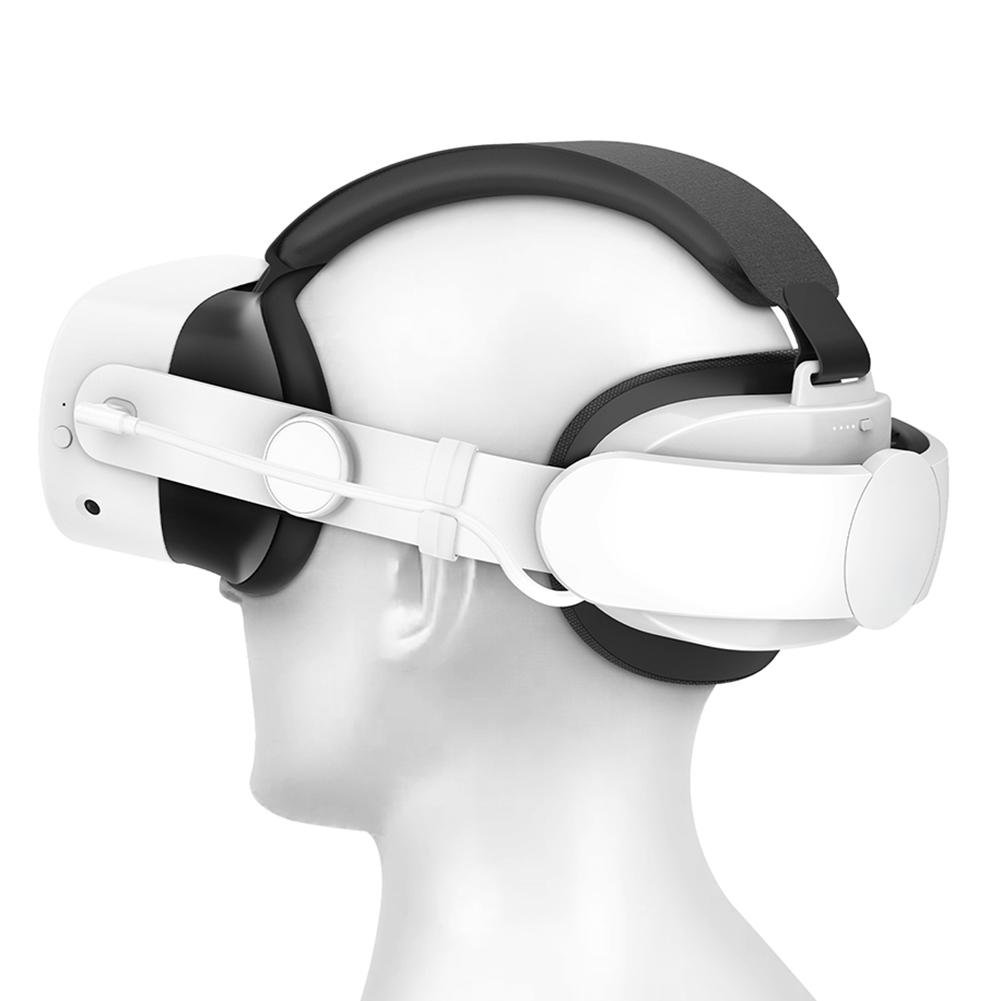 Adjustable Head Strap 6000mAh Battery Head Strap Battery Extend VR Playtime Alternative Strap for Meta Quest 3S/for Meta Quest 3