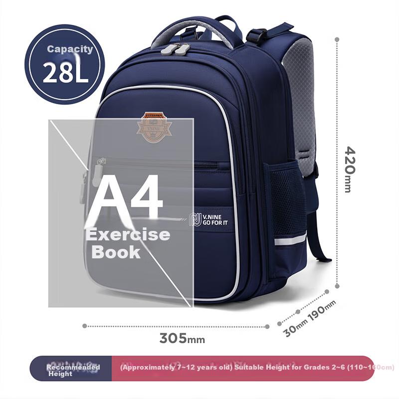 Dijiuchengbao Schoolbag for Primary School Students Grades 3-6, Stress-Relieving Children's Backpack,