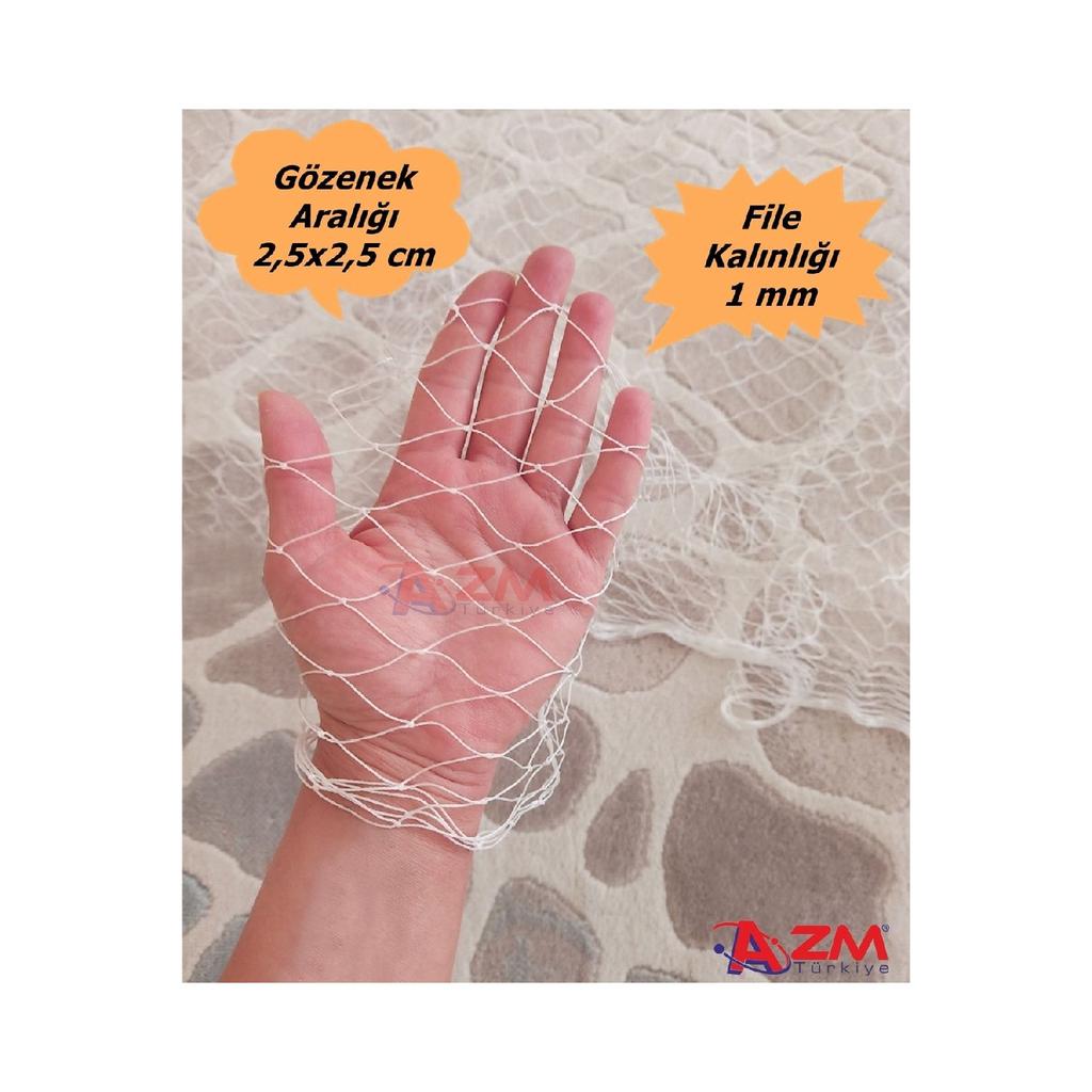 Azmturkiye Balcony Net 2.5x7 Meters Bird Net Cat Net Pigeon Prevention Net