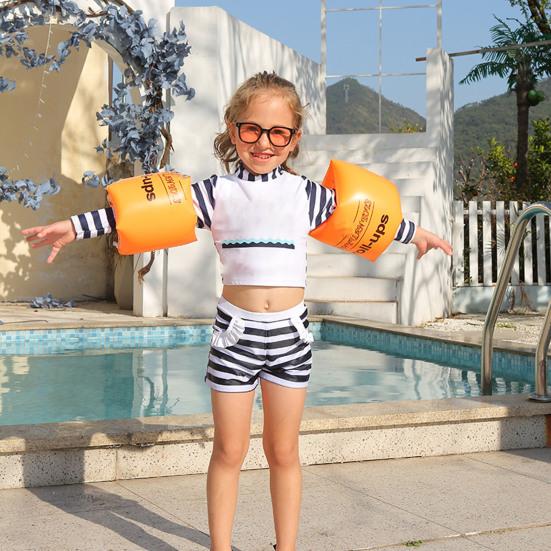 1 Paar Schwimmarmband Wasserdicht Aufblasbar Starker Auftrieb Rutschfest Wasserunterhaltung PVC Kinder