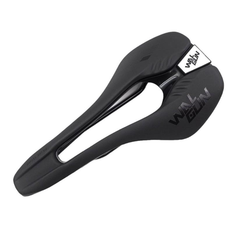 WALGUN Bike Saddle PU Leather Hollow Comfort Breathable Road Mountain Folding Bicycle