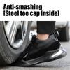Safety Shoes Men's Steel Toe Anti-smash and Puncture-proof Labor Protection Shoes Light Wear-resistant Work Protection Functional Shoes
