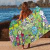 Classic T-Tamagotchi Cut Friend Game Microfiber Printed Beach Towel Mountain Climbing Yoga Beach Running Absorbent Soft Towel