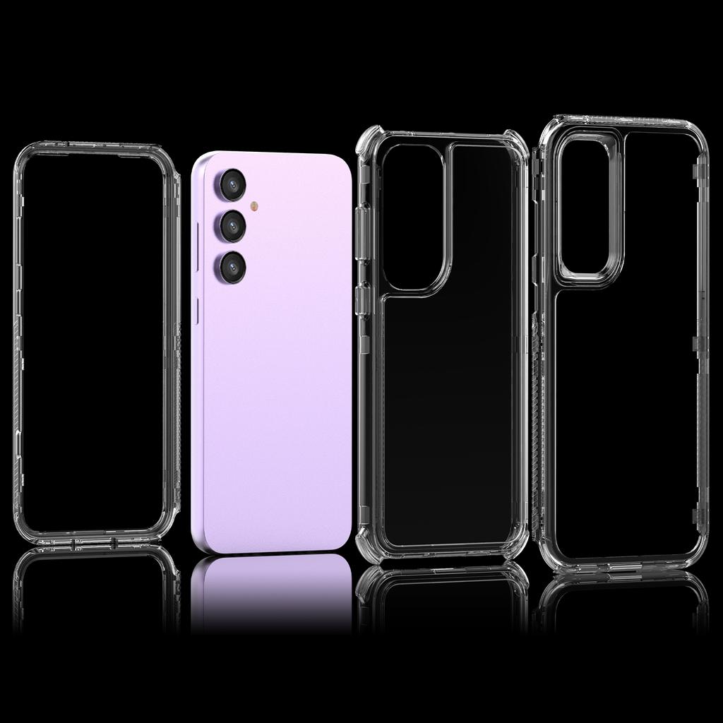 Dla Samsunga Galaxy S23 FE Etui Przezroczyste Akrylowe+TPU Odporne na zarysowania Pokrowiec na telefon