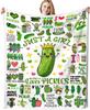 Pickle Blanket Soft Cozy Flannel Throw Blankets for Bedding Decor Couch Warm Gifts for Pickles Lover Girls Women Kids Adults
