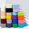 New High-Quality Laces for Sneakers and Casual Shoes Unisex 0.7 Cm Wide Solid-Color Flat Shoelaces 1Pair/3Pair