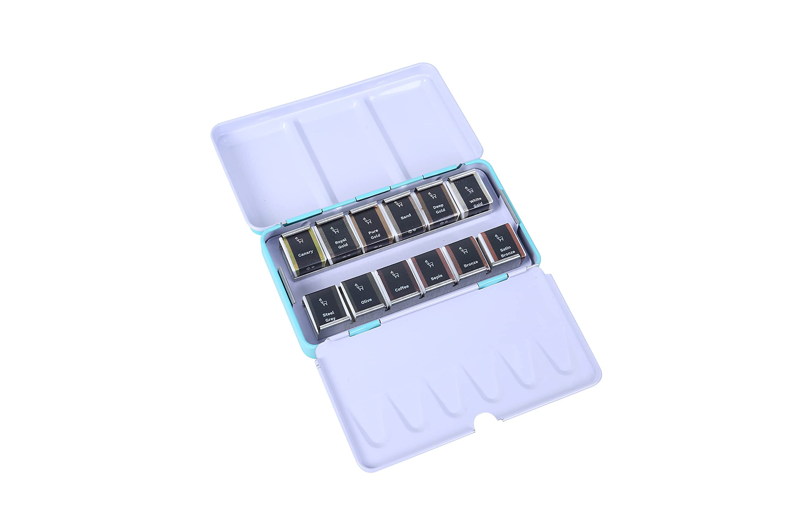 

Etchr Pearlescent Watercolor Paint Set of 12 Pieces Gold Watercolor Paint Set Metallic Watercolor Paint 12 Colors Metallic Watercolor Paint Set