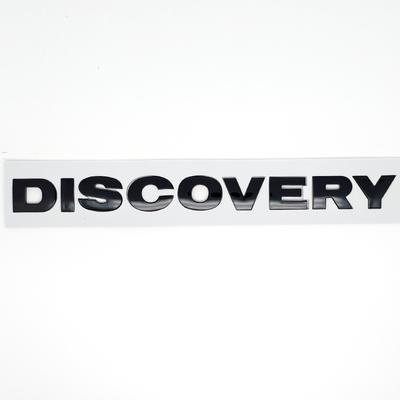 Kulaté Písmeno Znak Odznak Stylingové doplňky pro DISCOVERY 4 Kapota Zadní Kufr Logo Samolepka chromové stříbrné Černá šedá