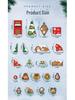 Magnetic Tiles Building Blocks - DIY Christmas Tree Ornament Toys & Magnet Puzzles for Kids