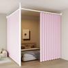 No-Punch Living Room Partition Curtain Divider for Rental Rooms, Dorms, or Salons