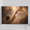 Jesús extendiendo la mano Arte de pared fino Arte de curación por la fe Decoración cristiana emocional para el hogar Decoración de pared en lienzo Redención