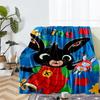 Bing Theme Printed Blanket - Perfect for Couch, Bed, Travel & Outdoor Use | Machine Washable, Cozy & Durable.