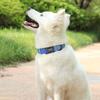 Personalized Nylon Dog Collar Adjustable PU Dog Collars Custom Pet Name Buckle Necklace for Small Medium Large Dogs Pug Bulldog