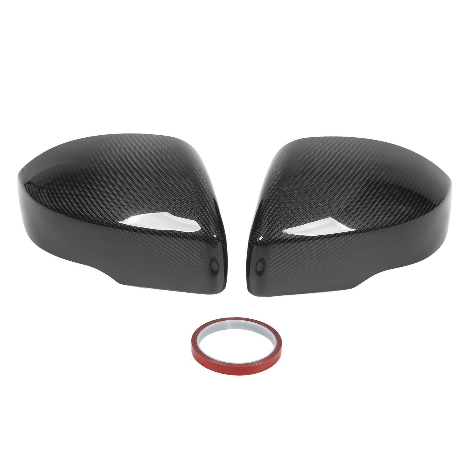 Neoglint Unisex 2Pcs Door Rearview Mirror Cover Real Carbon Fiber Replacement For Land Rover Range Rover Vogue L405 2013‑2019
