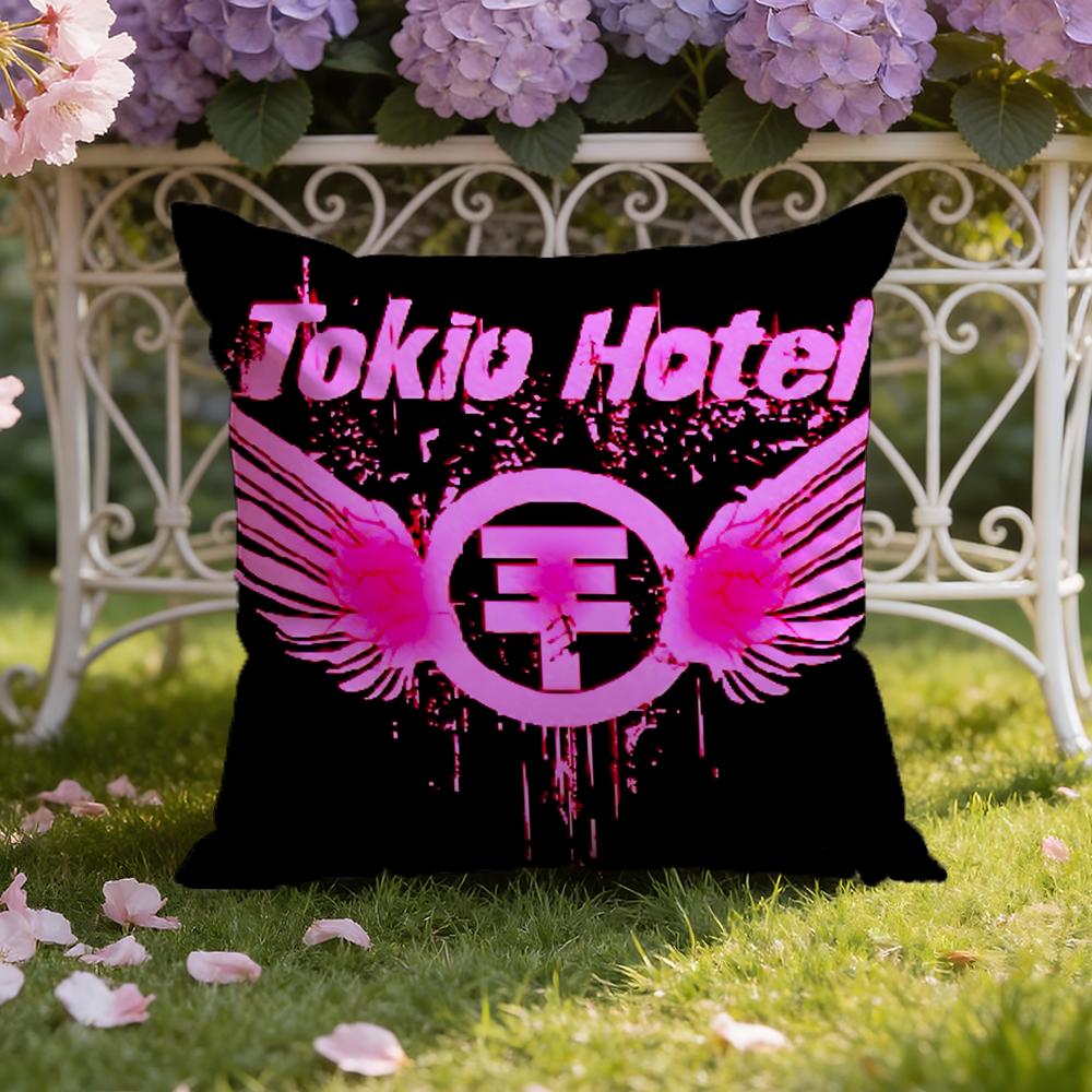 Band T-Tokio H-Hotel Cushion Cover Home & Car Dual-Scene Pillow Cover: Reversible for Premium Comfort