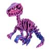 3D Printed Articulated Raptor Skeleton Figurine Dinosaur Bones Poseable ModelToy For Home Office Decors and Collector