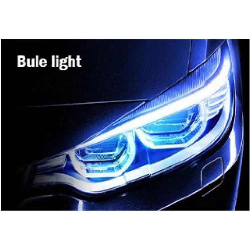 2PCS 12V Car LED Flexible Daytime Running Light Turn Signal Lamp DRL Waterproof Headlight Auto Exterior Decoration Accessories