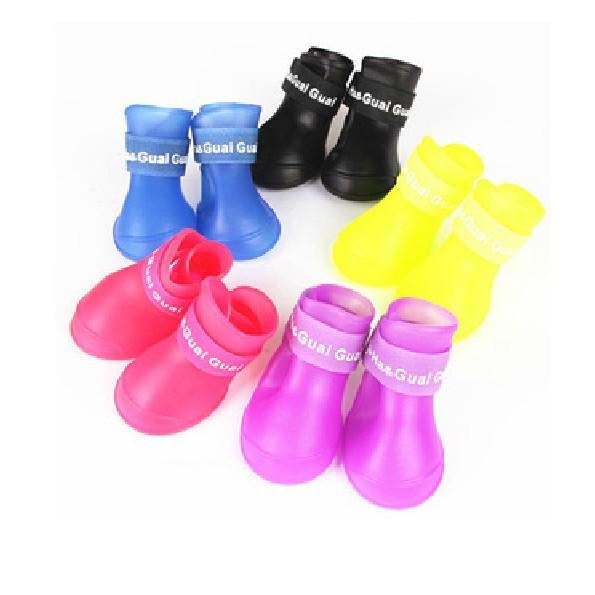 Small Dog Non-Slip Waterproof Jelly Rain Boots