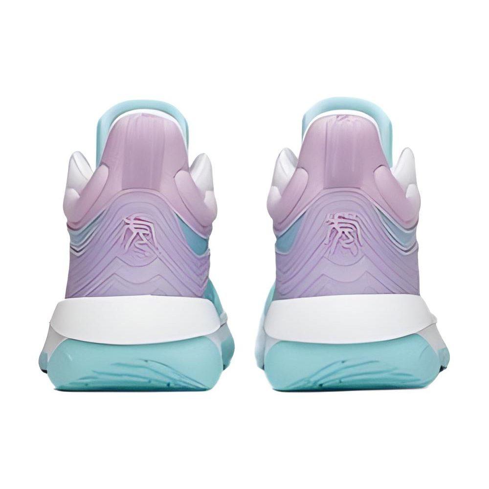 Anta Tiger Roar Fabric Cushioning Slip Resistant Abrasion Resistant Coverage Mid top Basketball Shoes Men's Blue Purple 112211601Q-6