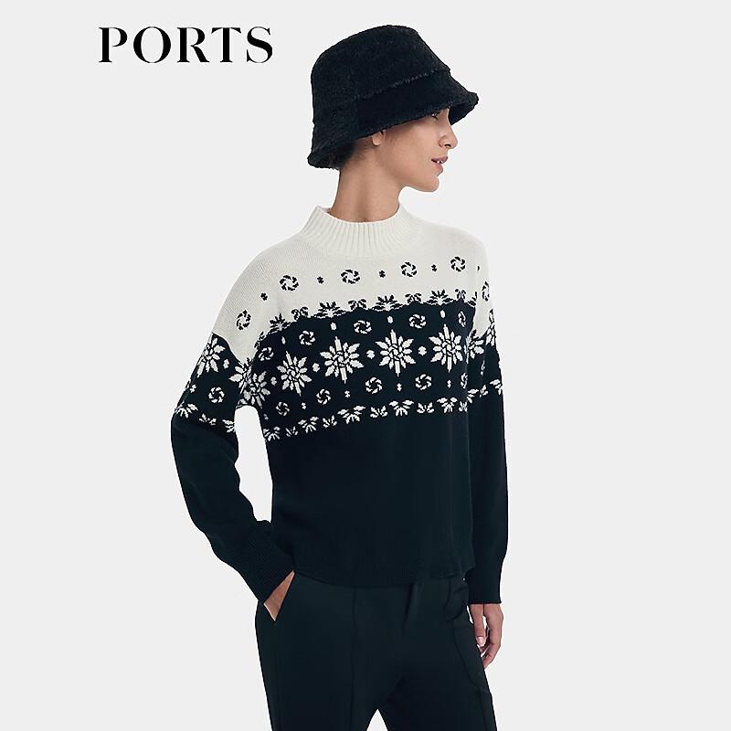 PORTS Women's Cashmere Wool Blend Knit Pullover