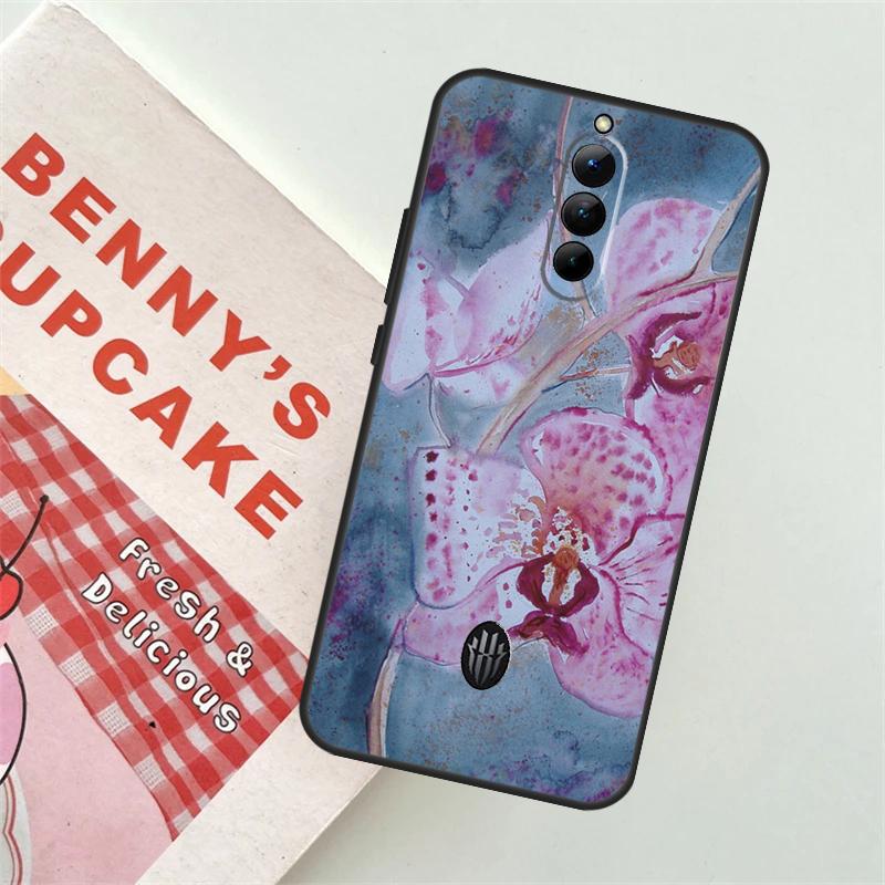 Orchid Flowers Colorful Case For ZTE Nubia Red Magic 8S 8 9 Pro Plus RedMagic 6 6S Pro 7 7S Pro 6R 5S 5G Soft Cover