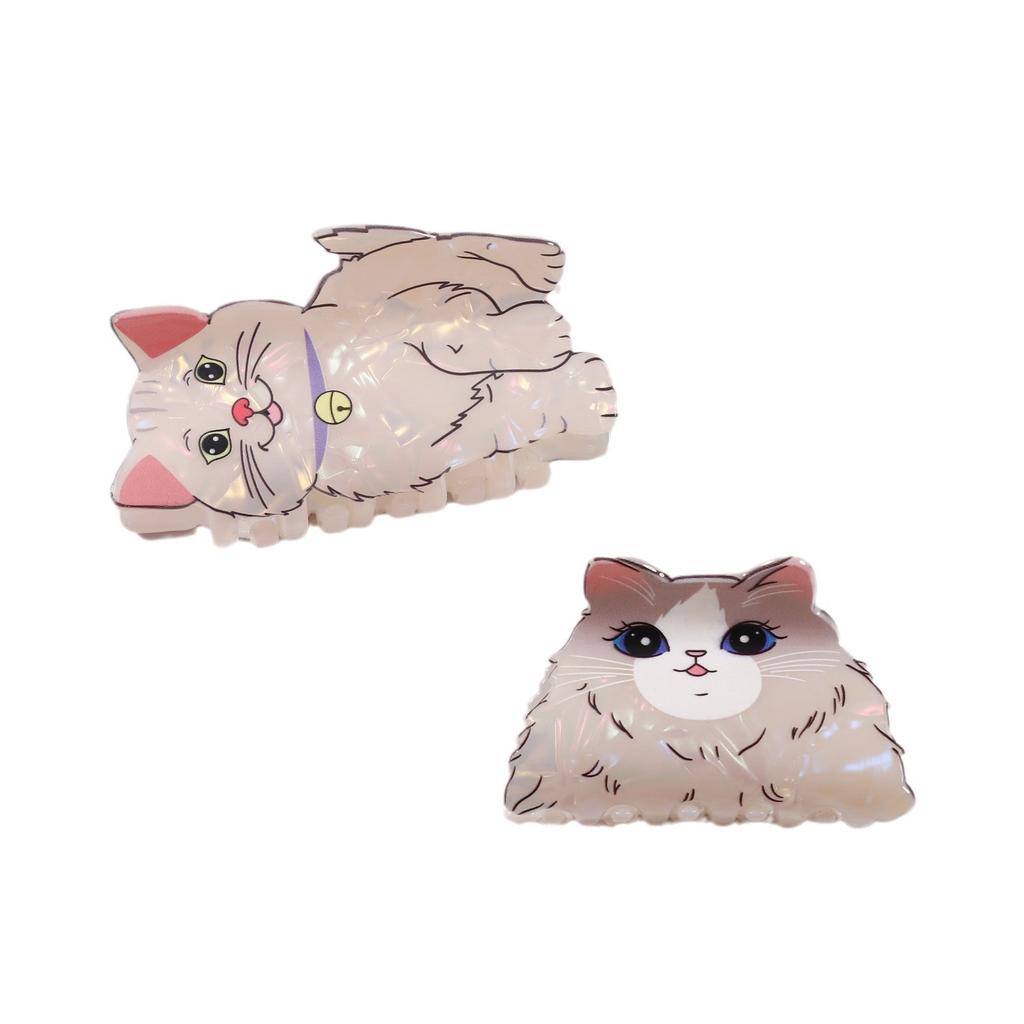 1 Stück Kreative Niedliche Katze Cartoon Neue Accessoires Kopfschmuck Griffspange Haarspange Neu Hinterkopf Haaraccessoires
