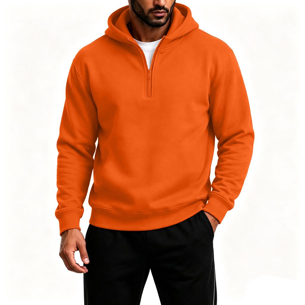 Herren Kapuzenpullover Langarm Pullover Freizeit Farbiger Sweatshirt