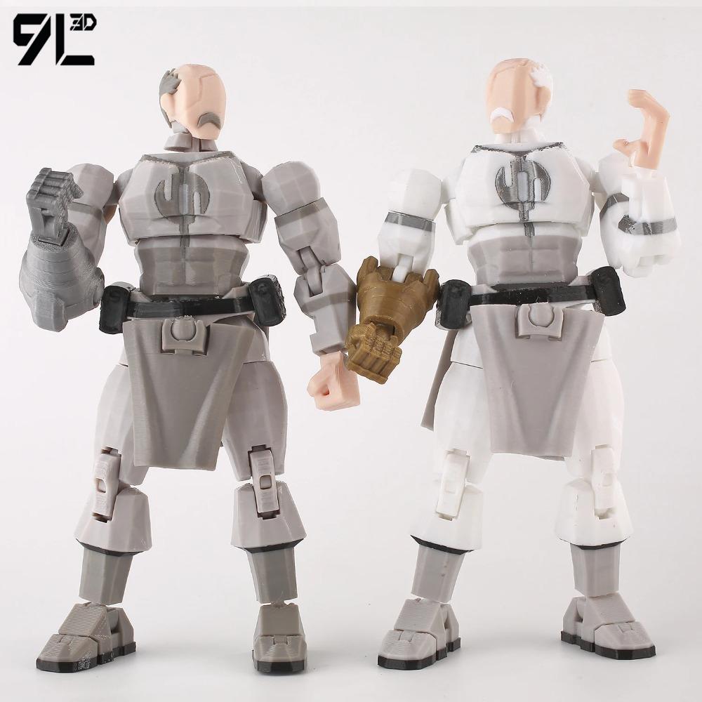 9L3D Dummy13 Lucky13 Conquest Action Figure Invin-cible Model Full Body Movable Toy Multi-Jointed Movable Robot 3D Printed Decor