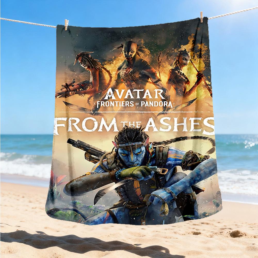 1pc Avatar, Pandora Outdoor Personalized Flannel Blanket, Soft, Lightweight Personalized Flannel Blanket, Digital Printing,