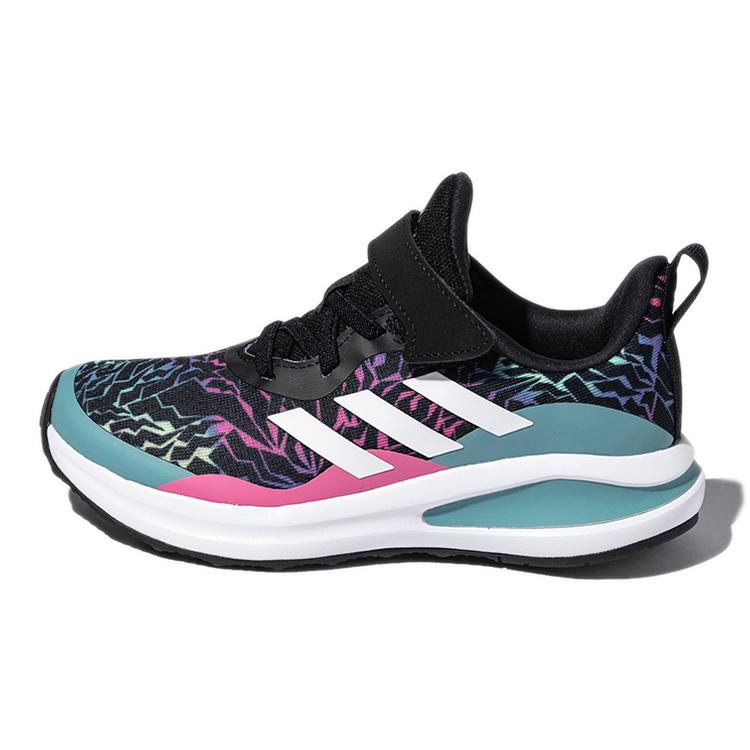 

Adidas Fortarun El K Kids Lifestyle Shoes Black Blue Kids H04126 28.5