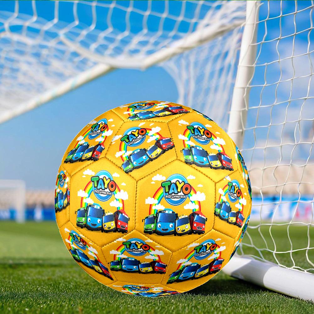 Adventure With Mateo The Little Bus Size 5 Soccer Ball, Suitable for Training and Matches, High-Elasticity, Wear-Resistant Material Gift for Fan