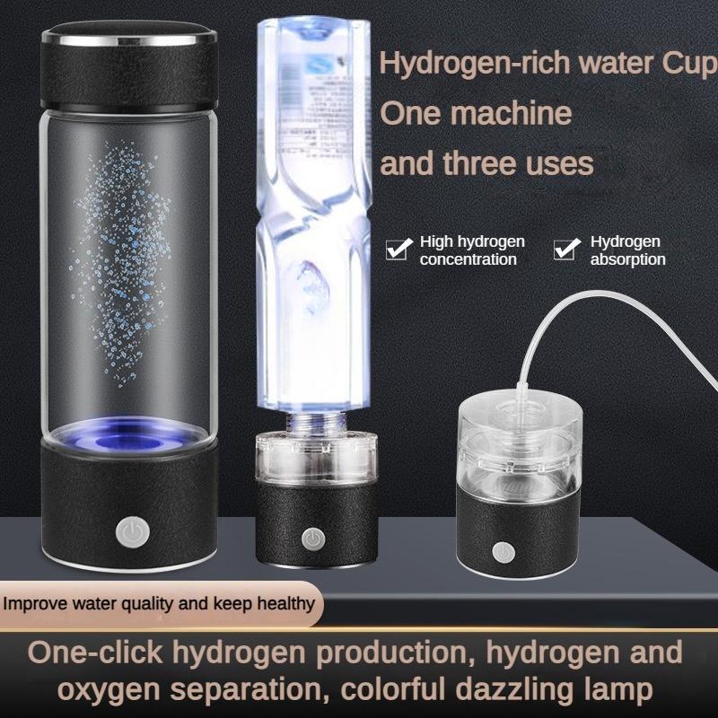 Wasserstoffreicher Wasserbecher Hochkonzentrierter wasserstoffreicher Becher Wasserbecher Elektrolytische Wasserstoff-Sauerstoff-Trennung Wasserstoffproduktion Gesundheitsbecher