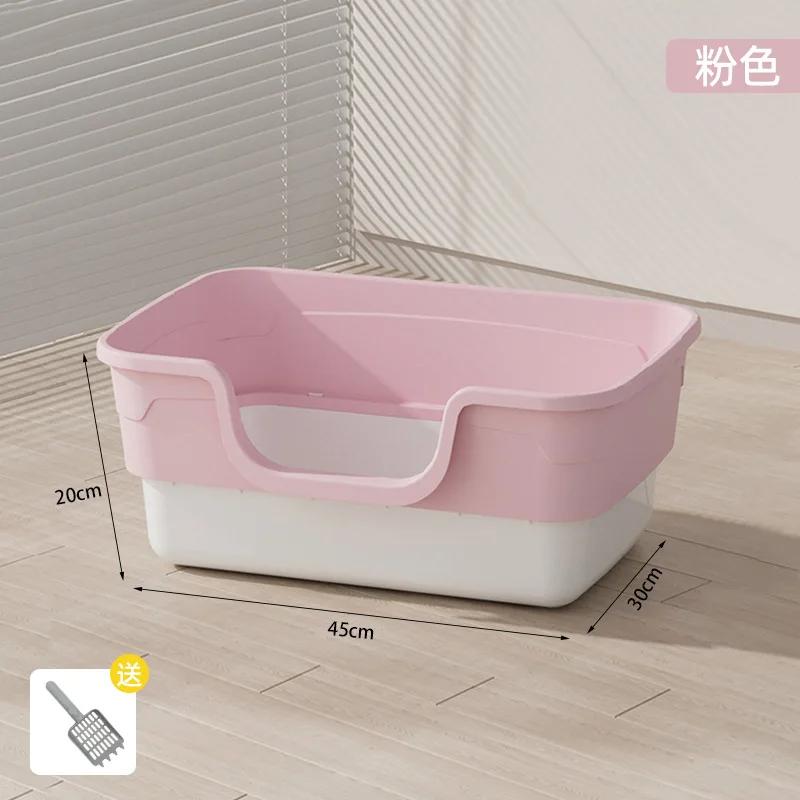 

Вбудований котячий туалет, знімний напівзакритий котячий туалет, відкритий, водонепроникний, великий туалет для домашніх тварин