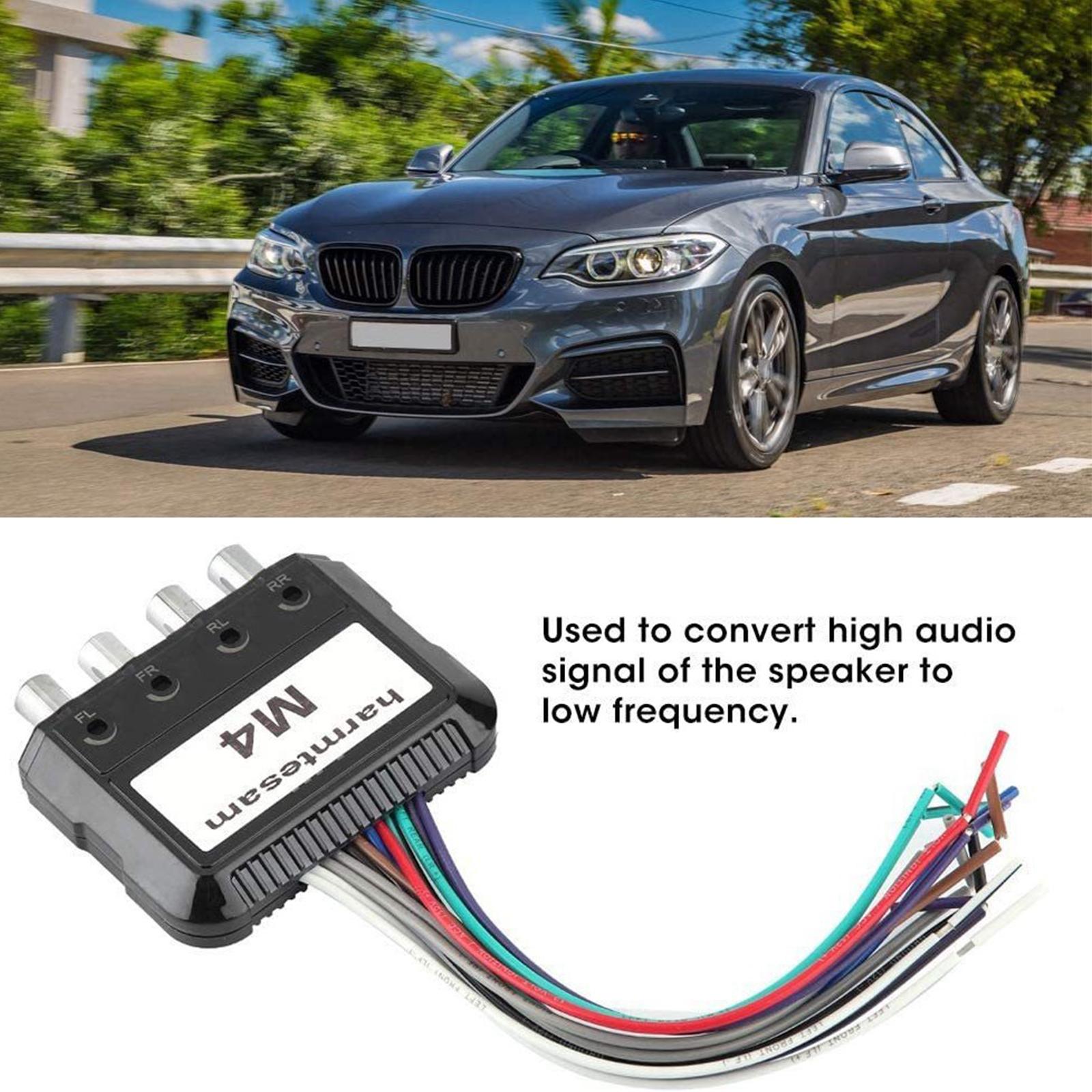 

Universal 12V Sound Signal Converter 4 Channel Stereo Output Adapter For Car DSP System Active Noise Cancellation Design 1